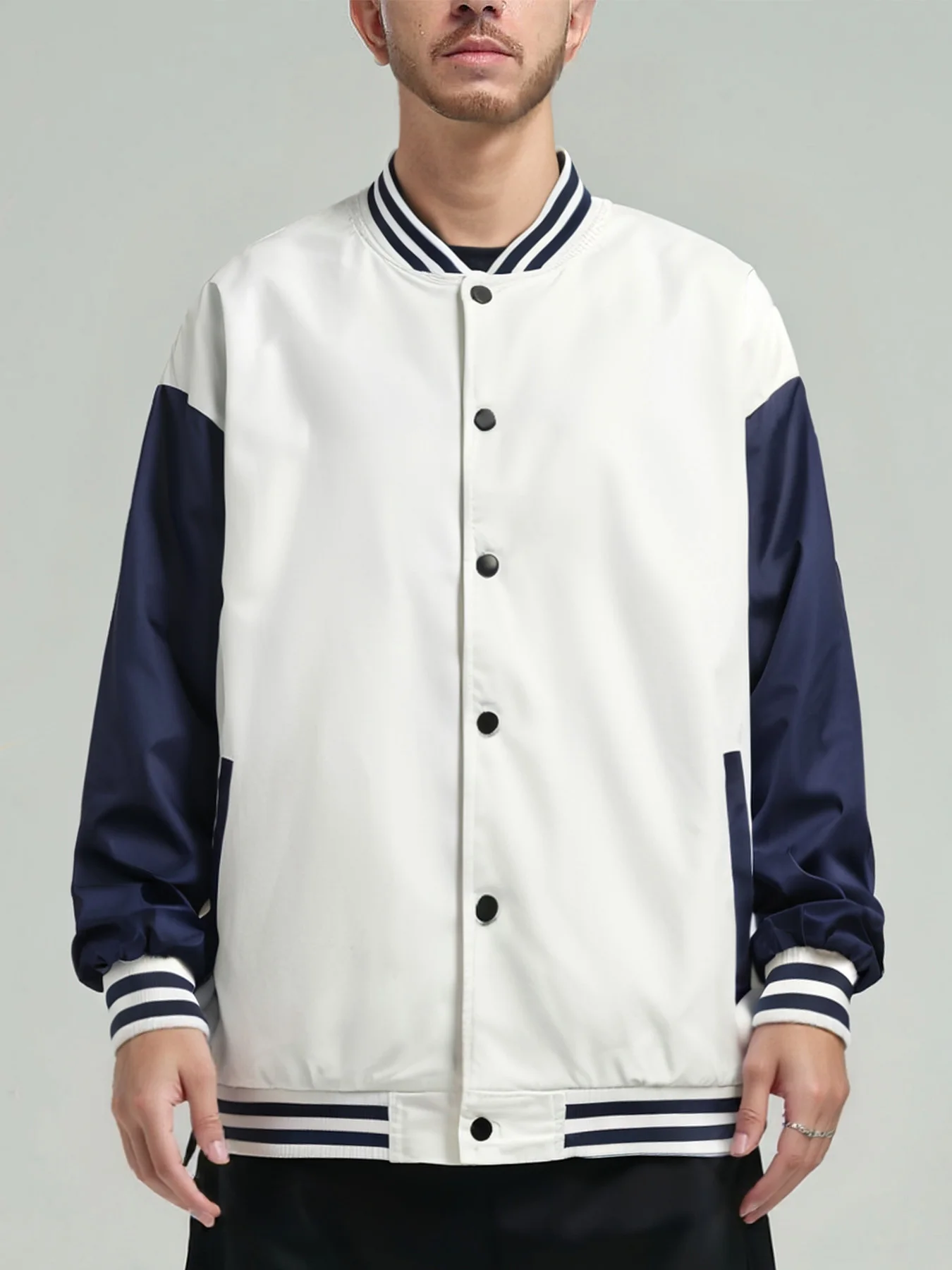 

Baseball jacket spring and autumn new popular American retro style sports casual top jacket men's and women's models
