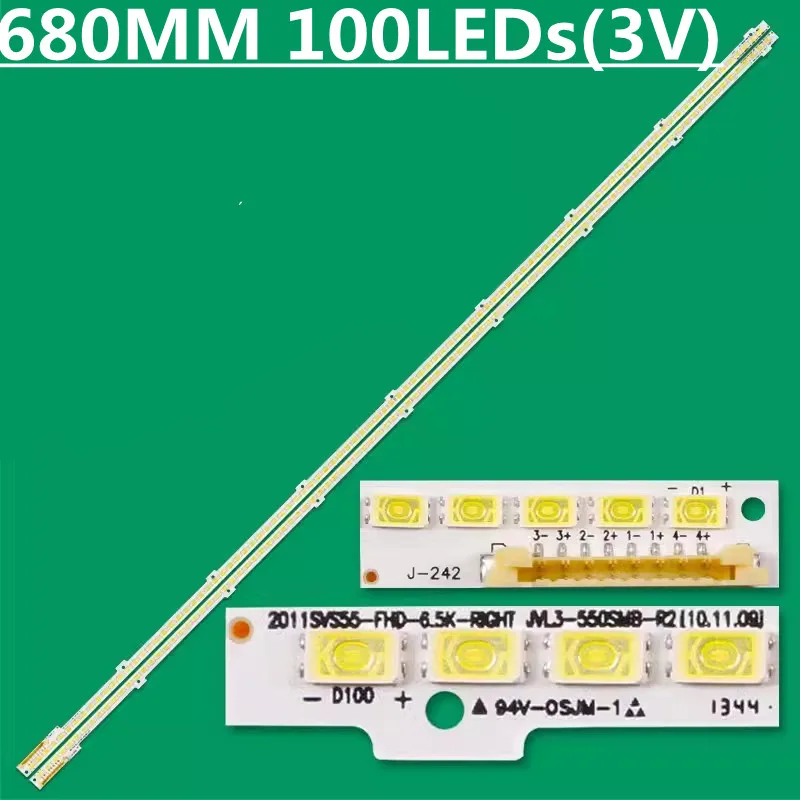 شريط ضوء LED ، UA55D6000SJ UA55D6400SJ UA55D6600WJ UA55D7000LJ UE55D6500V