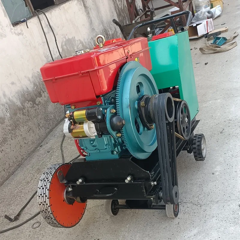 Hand push grooving machine 20 cm wide