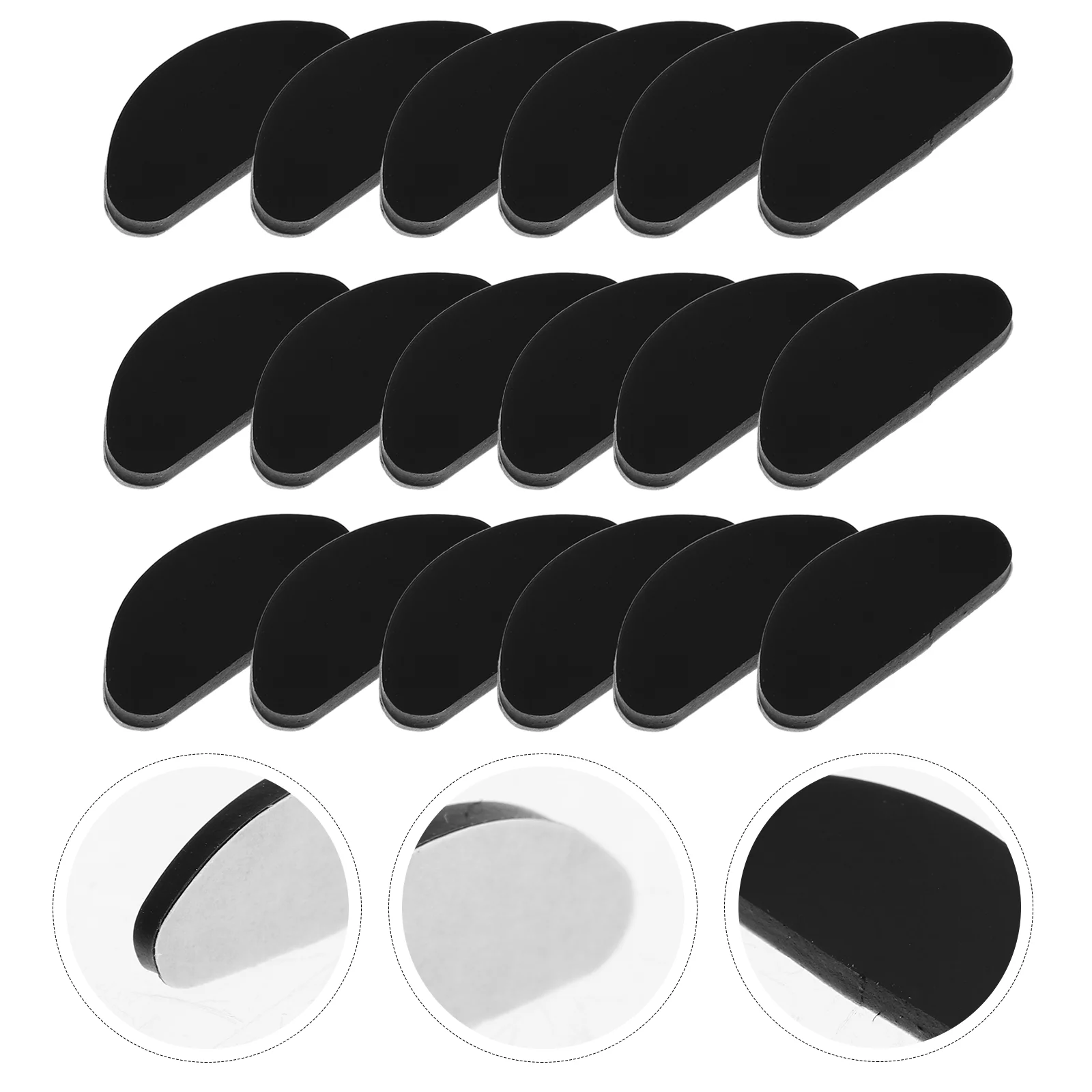 30 Pcs Silicone Glasses Nose Pads for Frames Nonslip Accessories Silica Gel Support Sunglasses