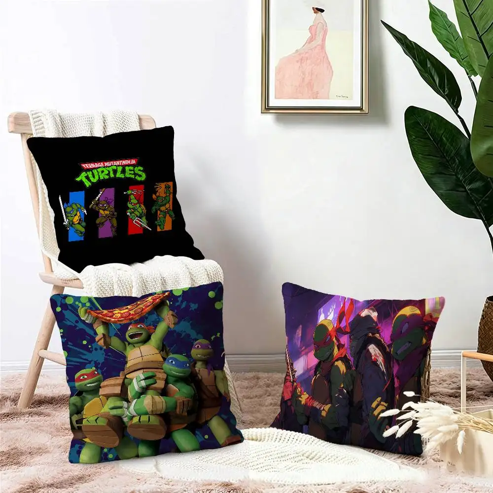 Cartoon Teenage Mutant Ninja Turtles Maple Design Cushion Cover Happy Autumn Harvest decor Holiday Decorati Pillow Cover