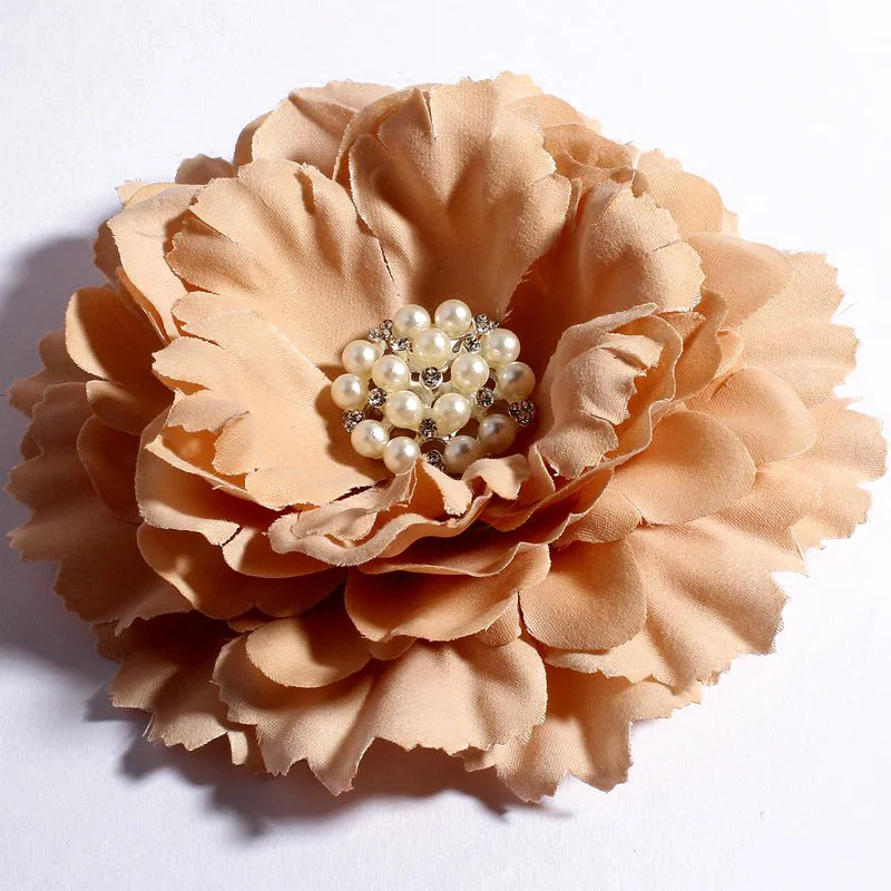 4pcs/lot 11CM 20 Colors Newborn DIY Fashion Artificial Shaped Fabric Flowers Bouquet For Wedding Bride Garland Home