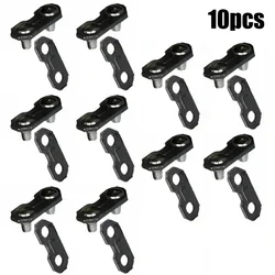 10pcs Chain Joining Links Plain & Preset 3/8 050 1.3mm Chainsaw Chain Joining Links Power Tools Replacement Spare Parts