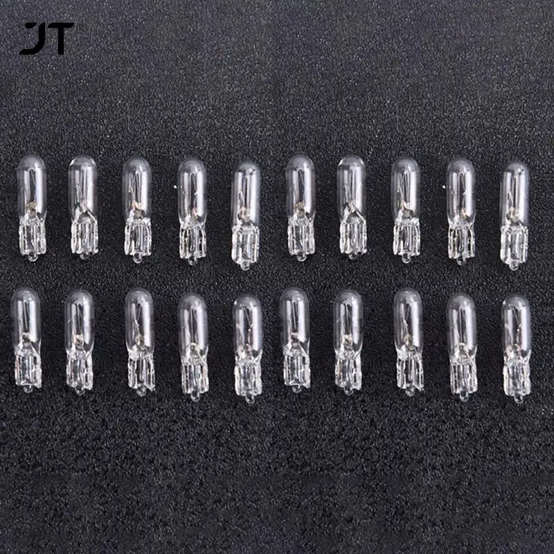 20Pcs T5 W2W Bulb 12V Car Instrument Lights Dashboard Bulb Auto Interior Warnning Light