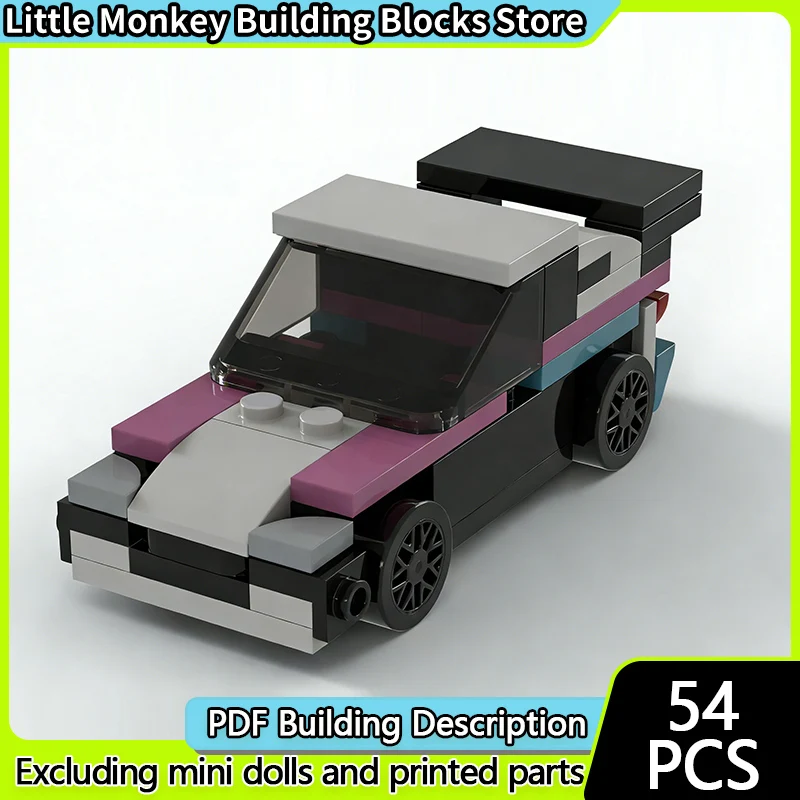 

Модель скоростного гоночного автомобиля MOC, строительные кирпичи, модифицированный автомобиль, модульная технология, детские праздничные подарки, сборка игрушек, костюм