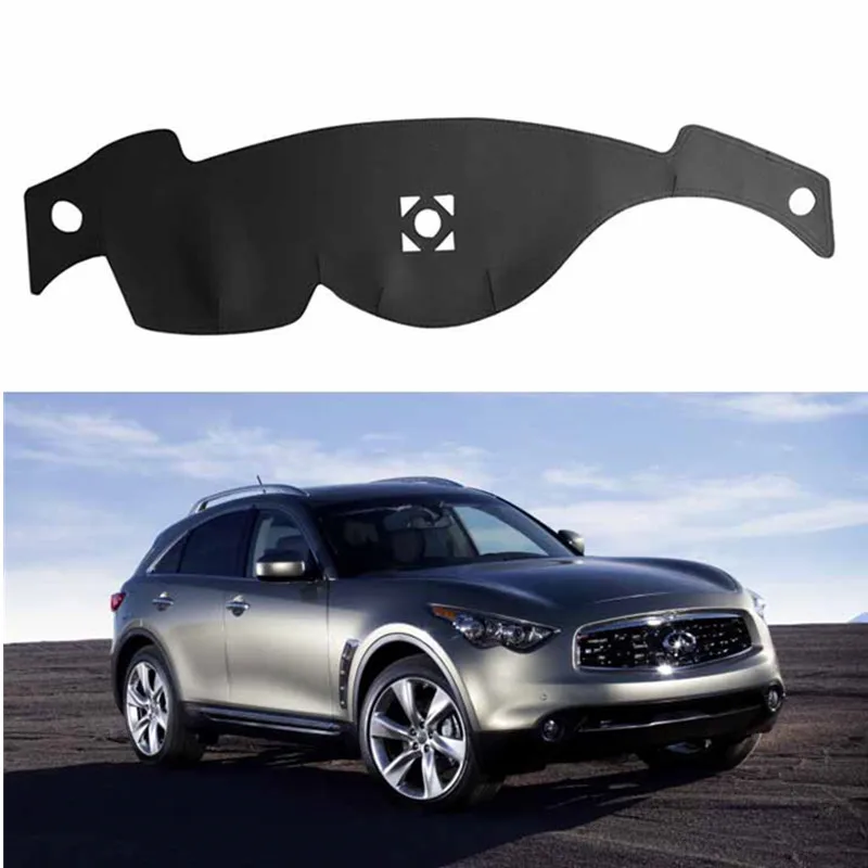 

Leather Dashmat Dashboard Cover Car Pad Dash Mat SunShade Carpet Cover For Infiniti FX35 FX45 FX50 2009-2013 Auto Accessories