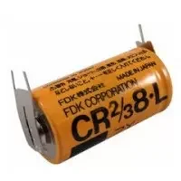 FUJI CR2/3 8.L 3V PLC lithium battery CR2/38.L 2/3A with solder legs