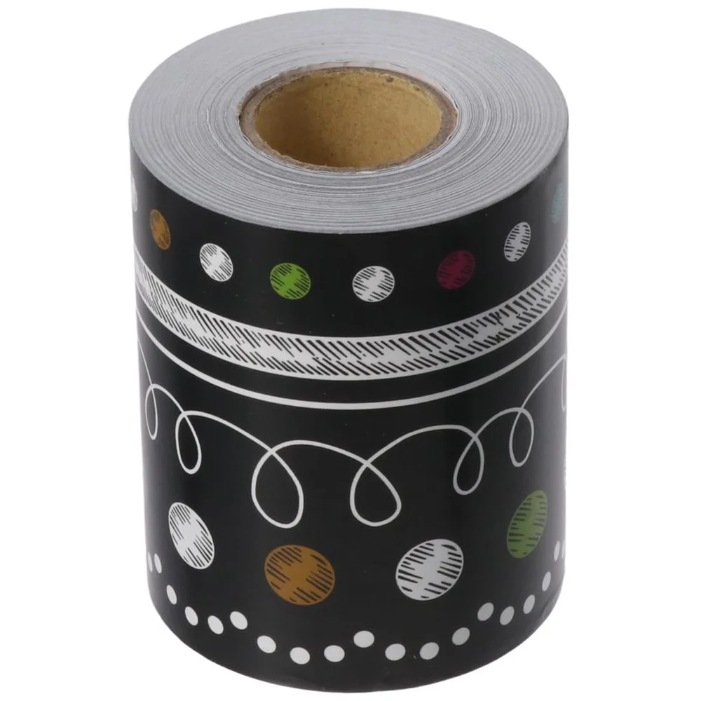 ورق تزيين حافة السبورة الورقية 5.7 سم * 10 م ورق تزيين حدود اللوحة المقاوم للماء #1