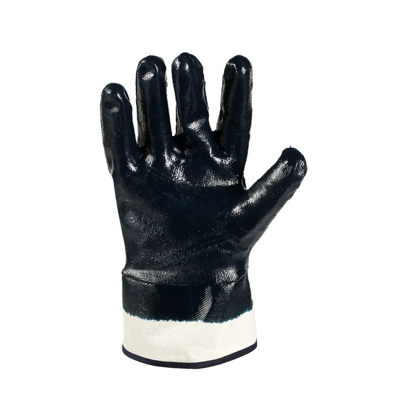 Oil And Gas Safety Glove Nitrile Rubber Abrasion Resistant Glove Antibiotic Water Proof Glove Chemical Resistant Work Glove