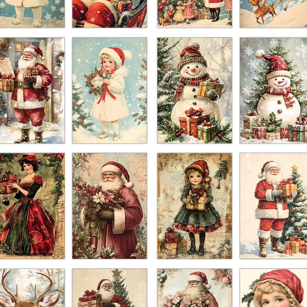 32pcs, vintage Christmas postc - Vintage Collectible Santa ulasan dan harga
