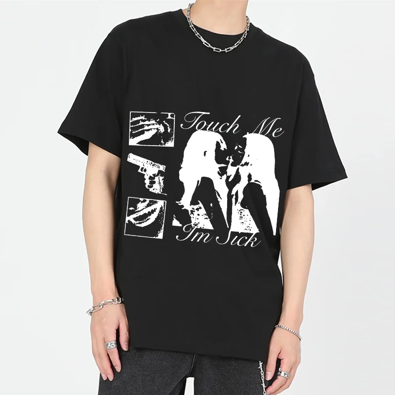 

Summer 2025 y Hip Hop Dark American Gothic Printed Punk Style Men's and Women's Same Fit Top T-shirt