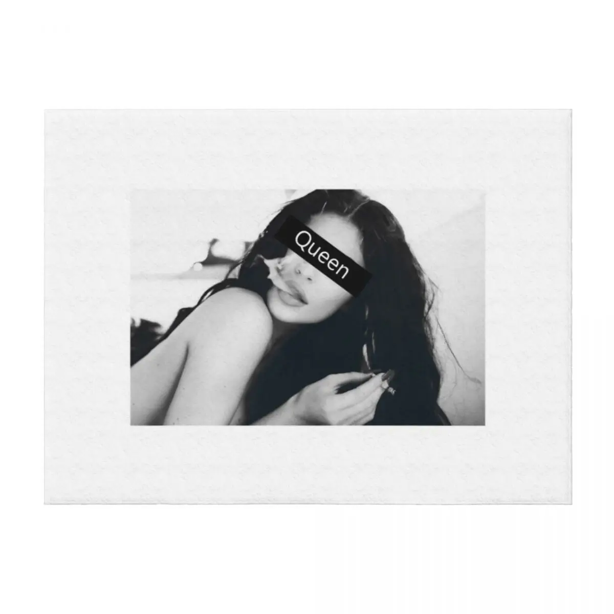 

Smokin Queen Kylie, HCC Throw Blanket Luxury Custom Weighted Beach Blankets
