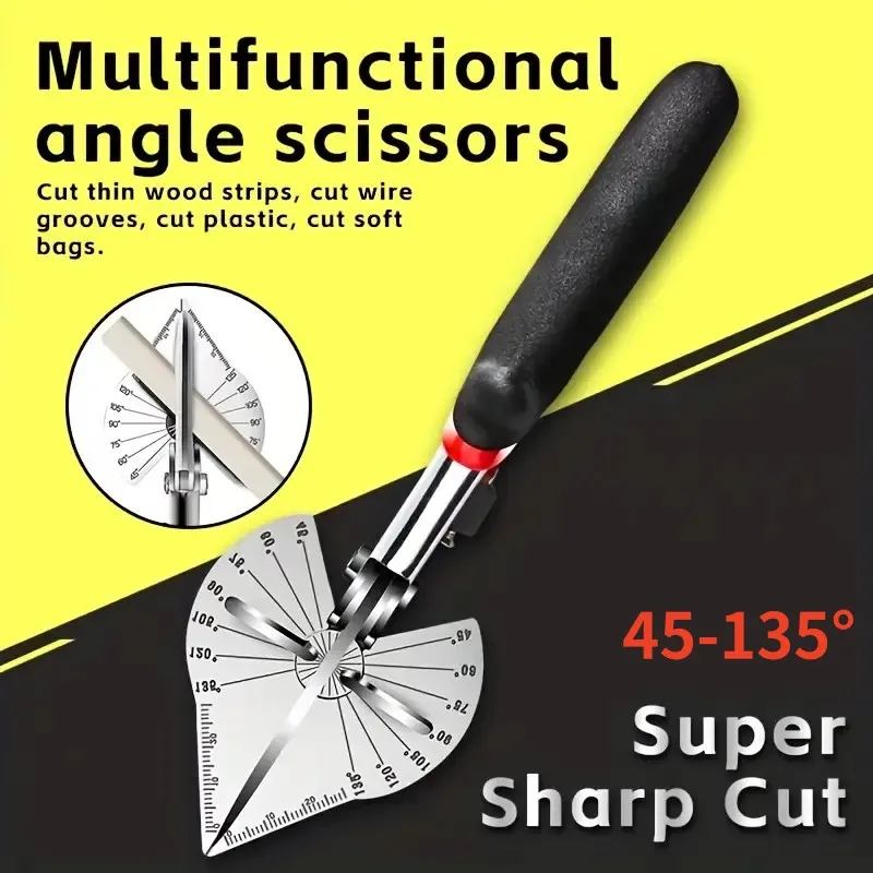 

Angle Shear 45-135 Degree Miter Cutter Hand Shear Multifunctional Plastic Pipe Scissors For Housework Home Plumbing Scissors Cut