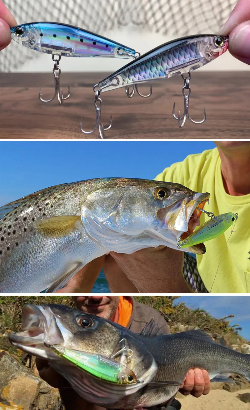 3D Inshore Twitchbait 90SS Slow Sinking 9cm 18g Pencil Stick Bait Saltwater Pesca Artificial Bait Seabass Fishing Lures Supplies