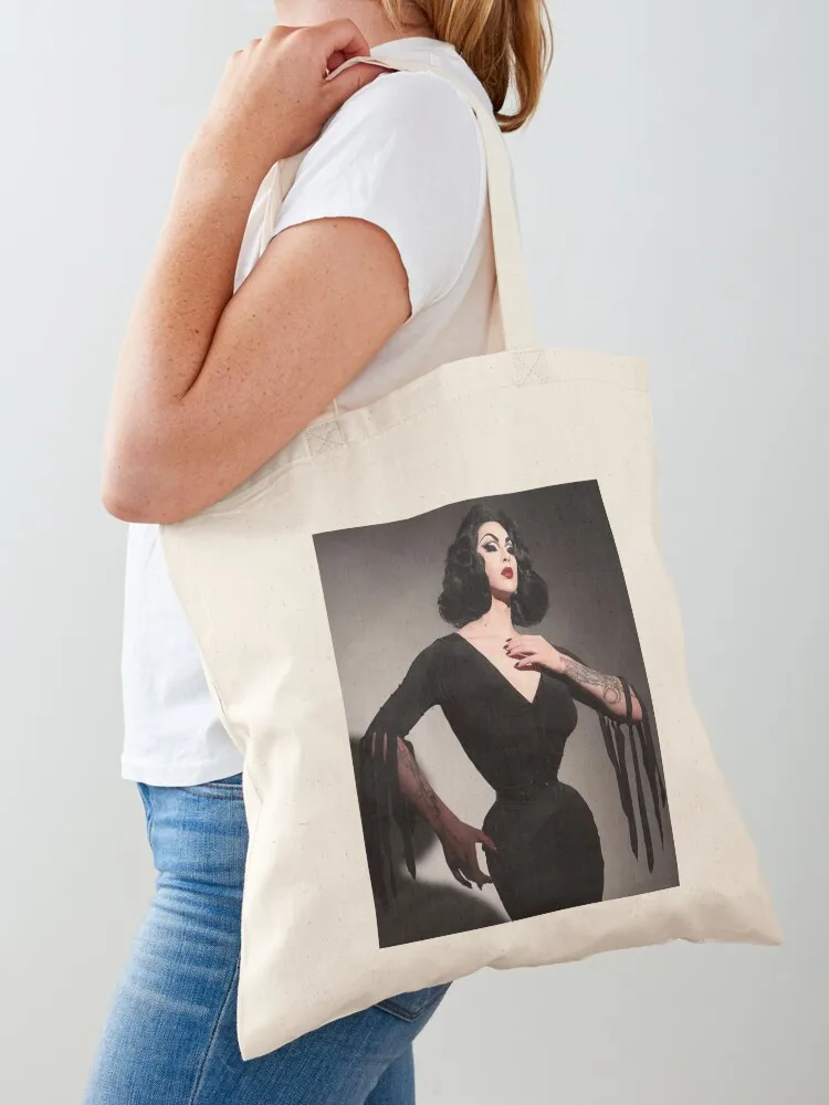 

Violet Chachki - Gray Tote Bag cute pouch bag Canvas shoulder bag for beach Handbags women