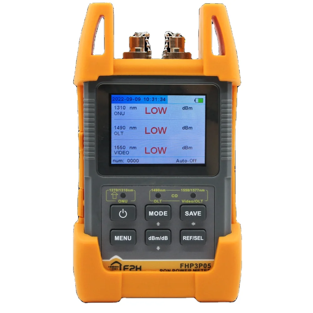 [Grandway Original] medidor de potencia óptica Pon 10G FHP3P05 PON medidor de potencia Kit de herramientas FTTH de fibra óptica