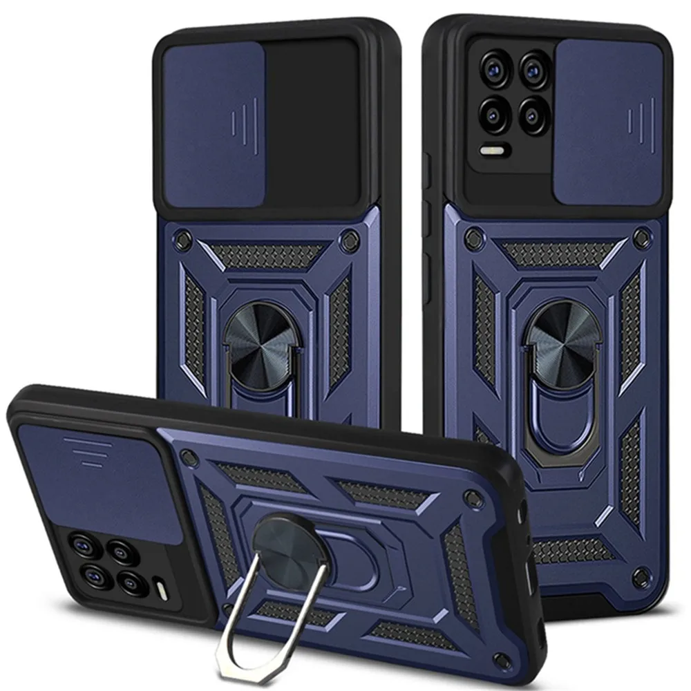 

Realme 8i Shockproof Case for Realme 8 Pro 5G 8i C25S C21Y Push Pull Camera Protection Cover for OPPO A95 A94 A74 12 A15 A16