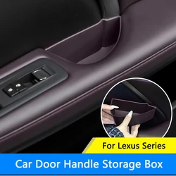 QHCP Car Door Storage Box TPE Door Handle Storage Door Tray Case Fit For Lexus Lexus ES 18-24 RX 2023 NX 22-24 RZ 23-24 RX 16-22