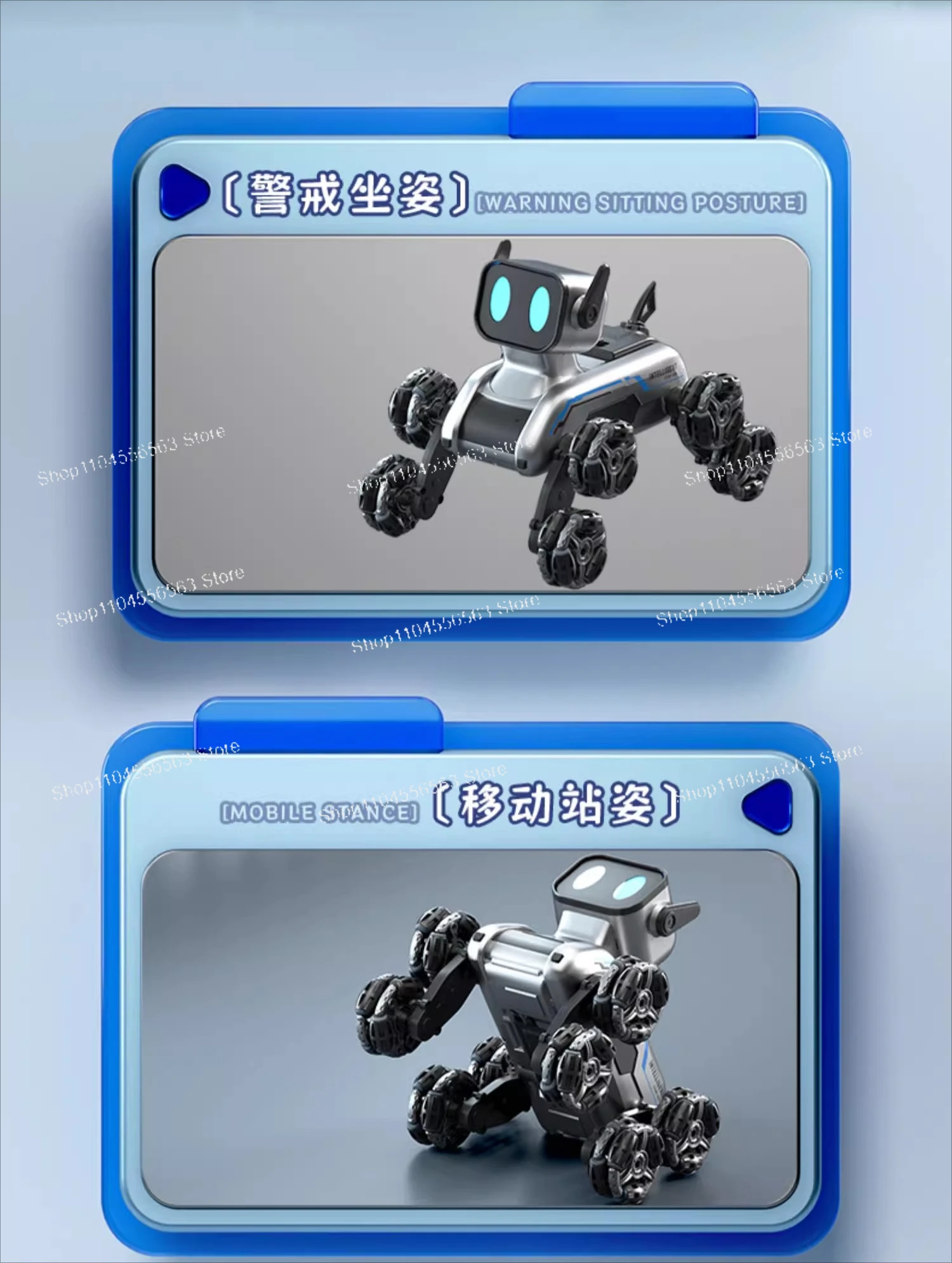 98, собаки-роботы, подарки на день рождения для детей, восьмиколесные трюковые собаки-роботы