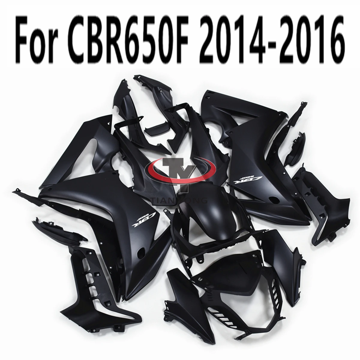 

For CBR650F CBR650 CBR 650F 2014-2015-2016 All matte black Motorcycle Full Fairing Kit Bodywork Cowling Injection Customize