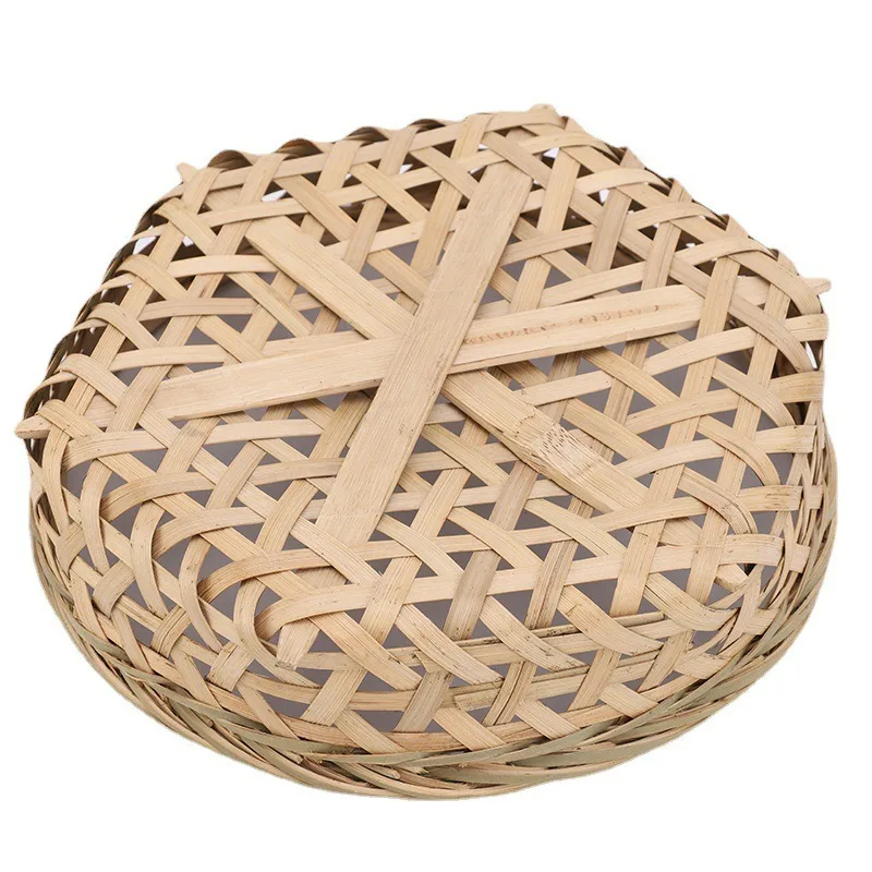 Hexagonal fruit washing vegetables drain bamboo basket steamed rice cake basket steamed bread basket
