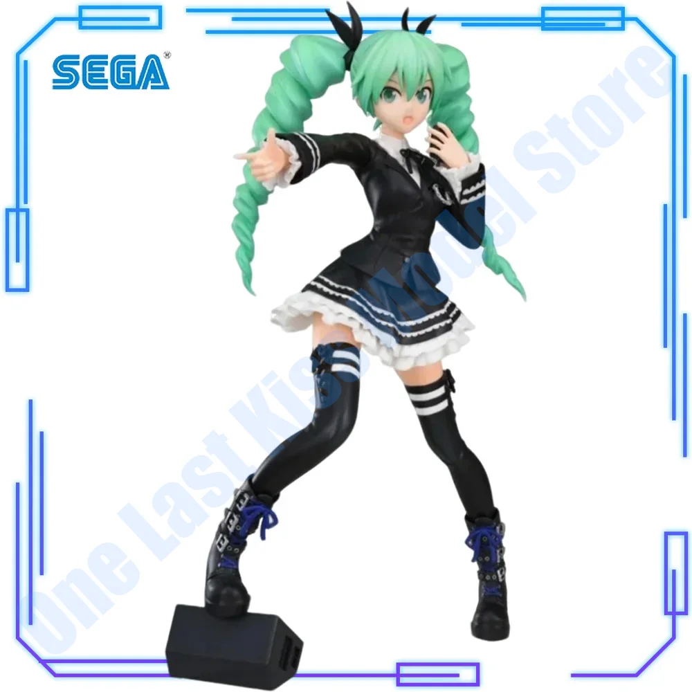 En Stock, Figura de Colección Original de SEGA, Vocaloid Singer Project DIVA Arcade Future Tone Hatsune Miku Dark Angel, 23 cm