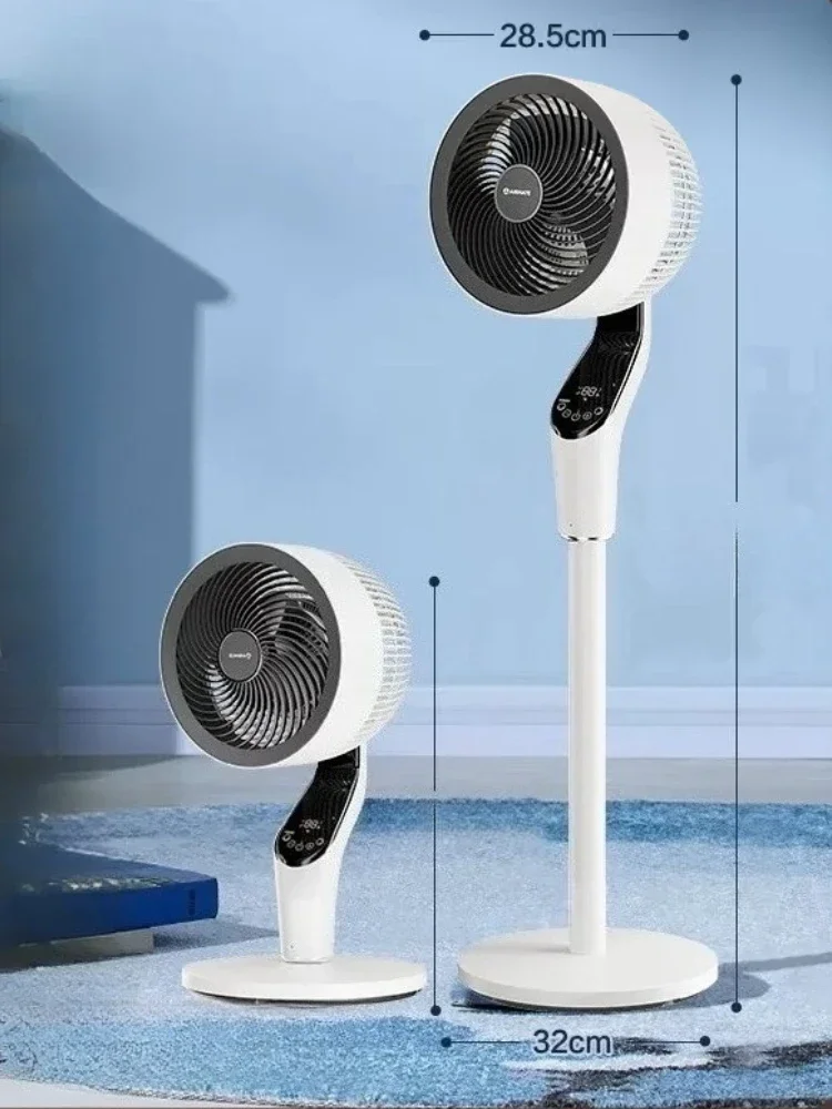 مروحة توزيع الهواء التوربينية - شفرات دوامة ذات 18 سرعة مع شاشة تحديث الأيونات السالبة موفرة للطاقة فائقة الهدوء للاستخدام على الأرض/المكتب