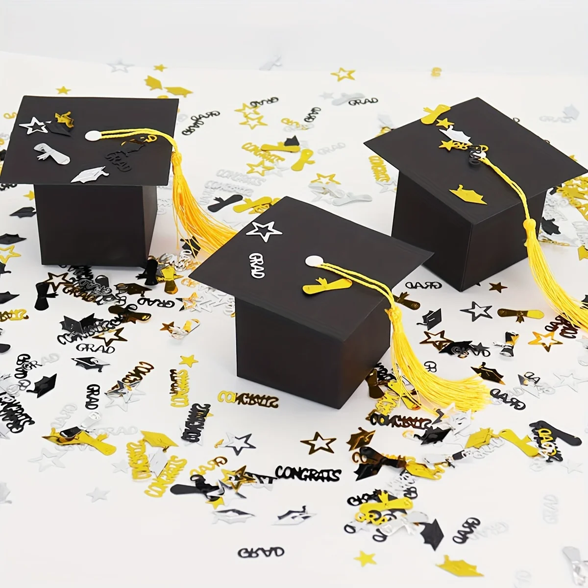 Graduation Cap Candy Boxes, 10/20/30/50pcs Set