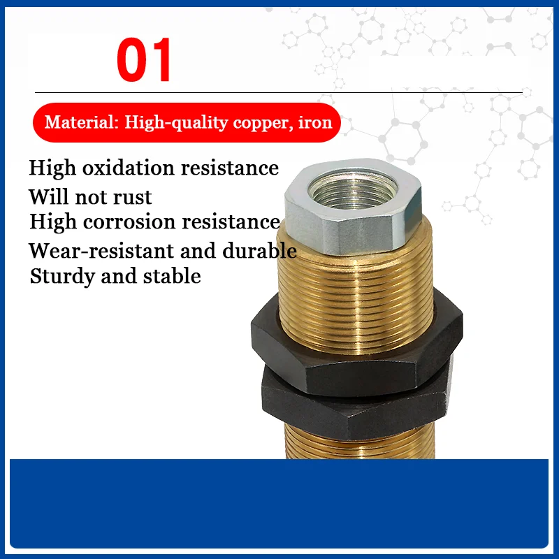 Support doré à ventouse pour Robot tampon, support robuste Fste-G1/2-Ag-25, M30 x 1.5