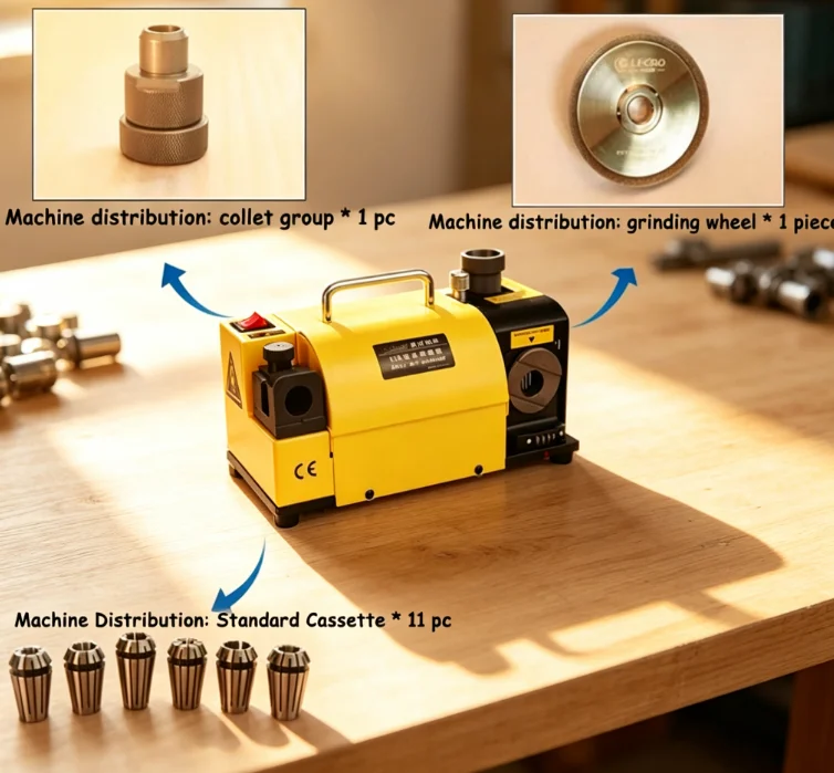 Drill Bit Sharpener Grinding Machine MR13A/13D/20G 3-15mm 110V 220V Bit Sharpening Tool For Drill Grinding