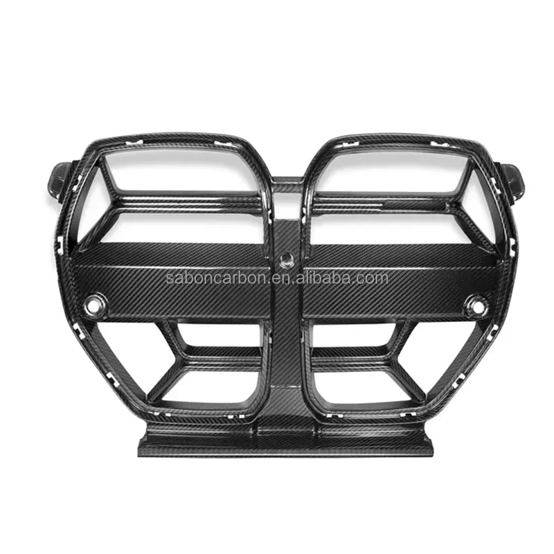 

CSL Style G80 M3 Front Grille Real Dry Carbon Fiber Front Bumper Nose Grille Grille For BMW M3 G80 M4 G82