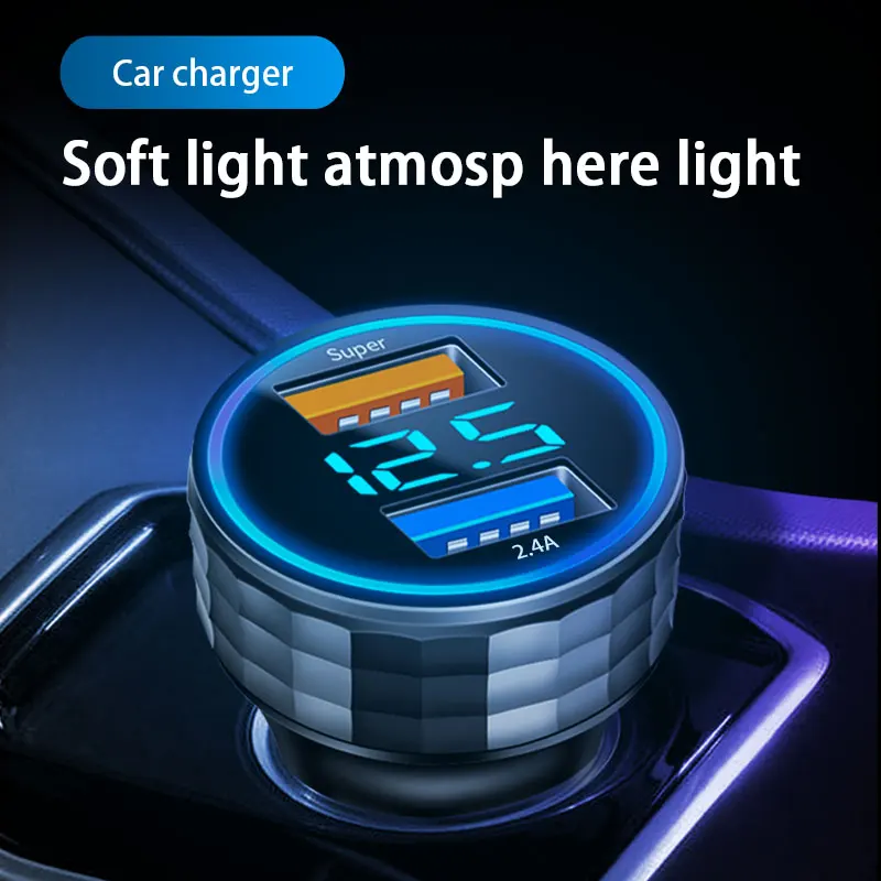 SEAMETAL 66W/PD30W Car Charger Quick Charging 3-Port USB Charger Cigarette Lighter Adapter Phone Charger for iPhone/iPad/Android