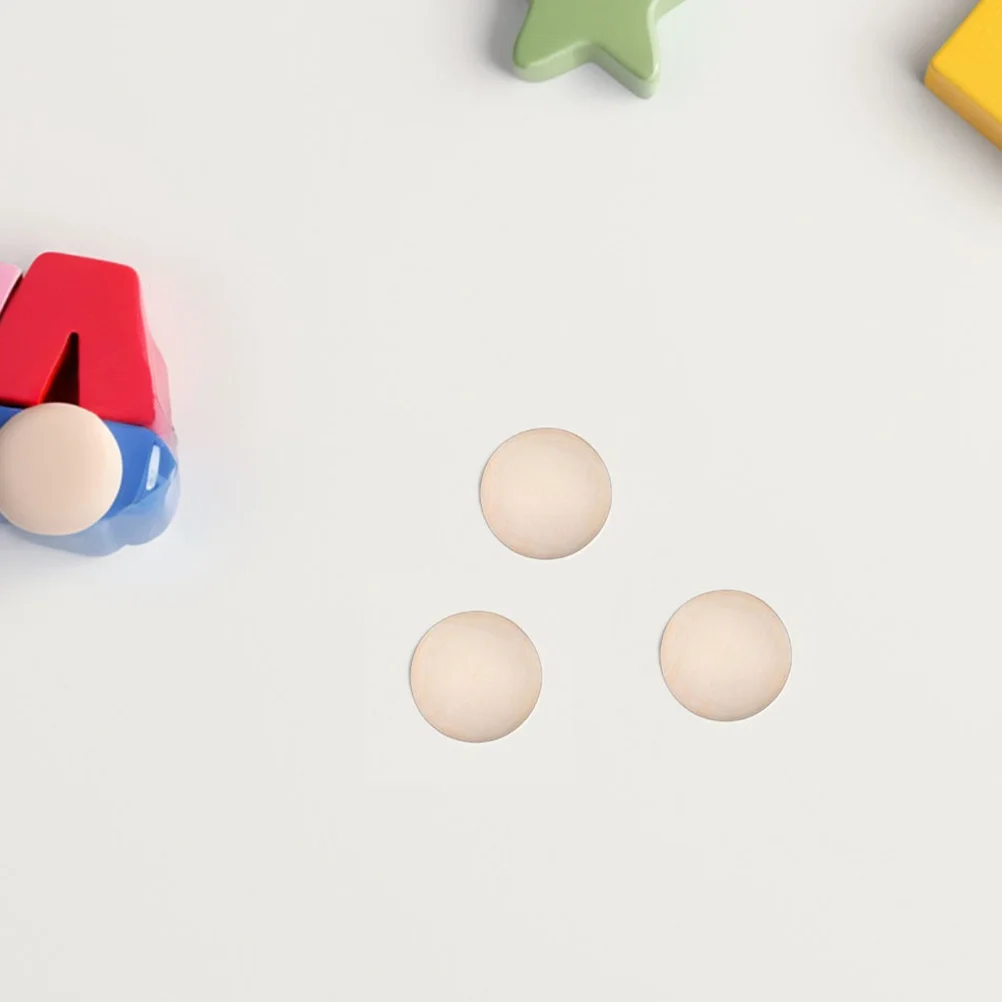 

20 pcs Unfinished Wood Spheres Natural Diy Craft Beads For Christmas Garland Decor Farmhouse Art Projects Kids Educational