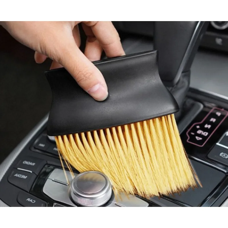 2pcs 2-in-1 Car Interior Cleaning Brush Set, Ideal for Dashboard, Ventilation Ports, and Button Detail Cleaning