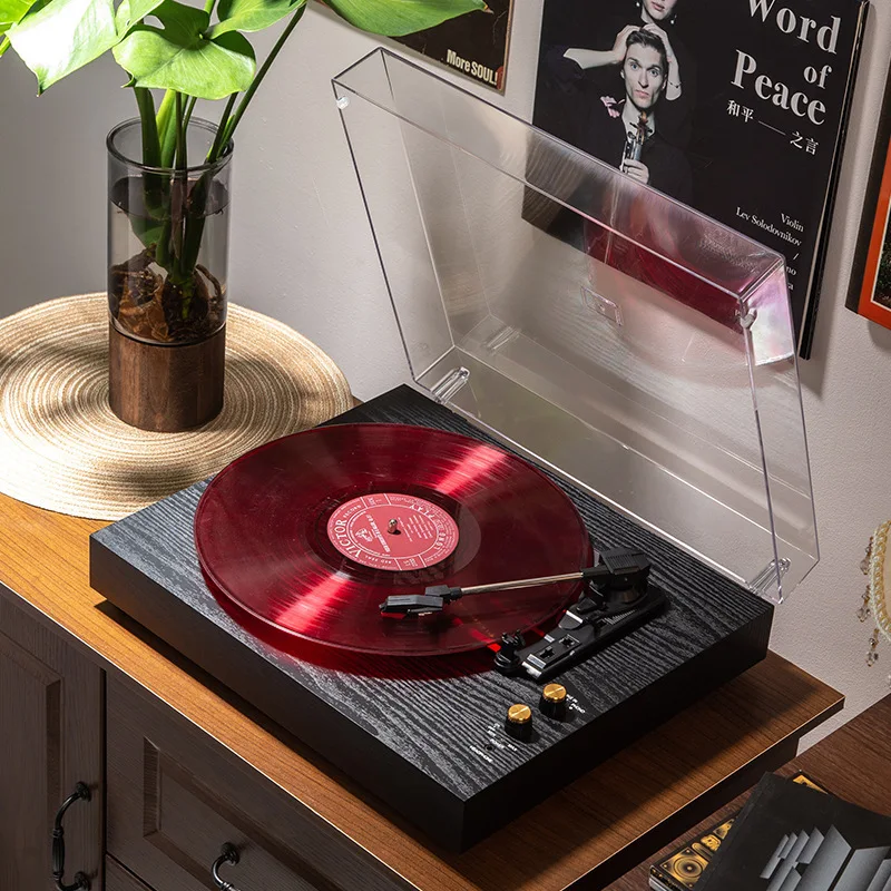 Vintage Gramophone 2-in-1 Bluetooth Speaker Classic Old-Fashioned Vinyl Turntable Multifunctional
