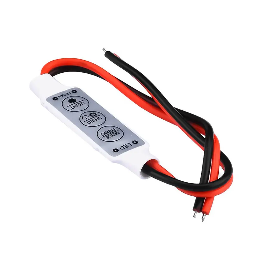 5/10 Pcs Mini 12V LED Light Dimming 3 Keys Controller Dimmer Driver and Switch 3528 5050 5630 Newest Control Led Strip Light