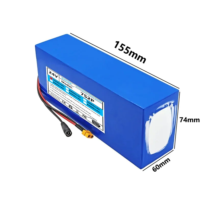 2025 New 24V 10Ah 21700 Lithium Battery, Class A Battery, Durable High Power Battery 15A BMS 400W + 29.4V 2A Charger