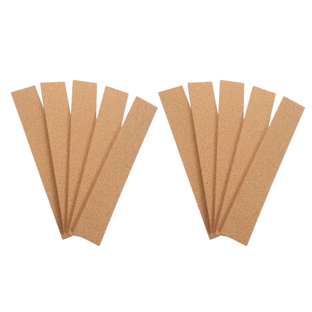 

10Pcs Frameless Self-Adhesive Cork Memo Board Strips for Walls Office Bulletin Natural Cork Strips for Photos Messages