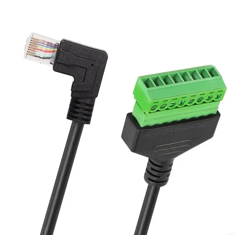 Q6PA RJ45 8P8C Plug to 8Pin Screw Terminal Block Cable for Low-Voltaged Wiring