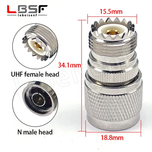 Imagen 2 del producto Cabezal convertidor RF Cabezal convertidor UHF a N N revolución M conector coaxial RF hembra