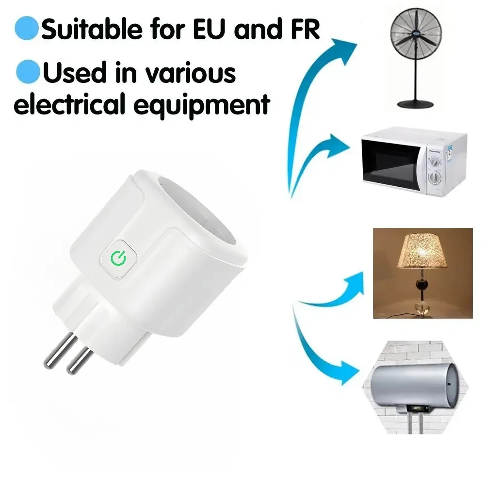 RF 220V 15A Electrical Socket 433MHz Wireless Remote Control Plug 4000W EU FR Standard for Home LED/Light/Fan/Lamp ON OFF