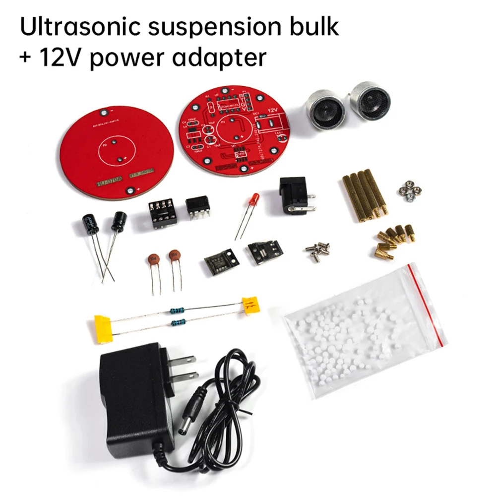 Ultrasonic Suspension Standing Wave Controller DIY Soldering Practice Acoustic Suspension Science Learning DIY Kits with Adapter