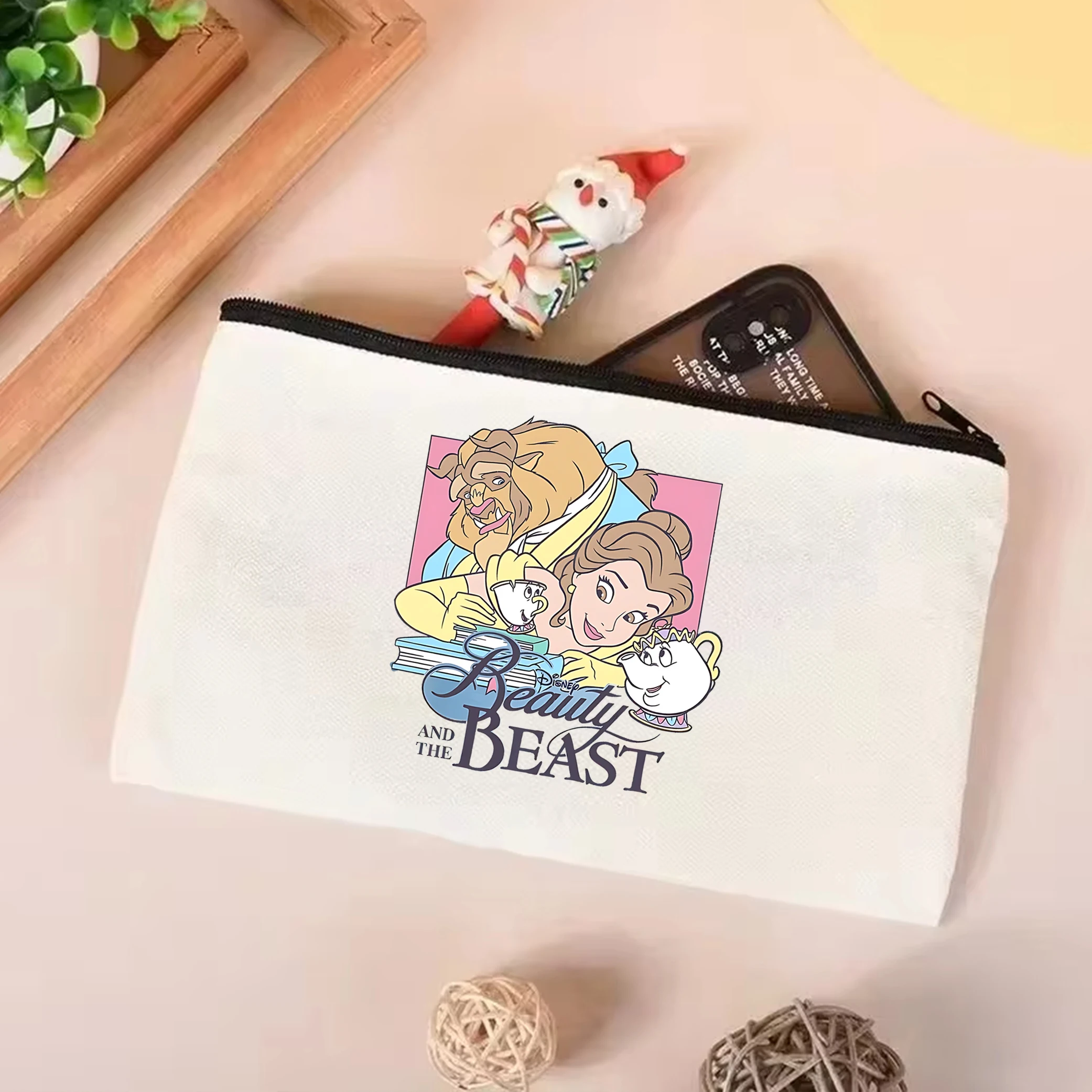 Retro Disney Beauty and the Beast Handbag Disney Belle Princess tote bag Disney Girl Trip Gift borsa Shopper in tela riutilizzabile