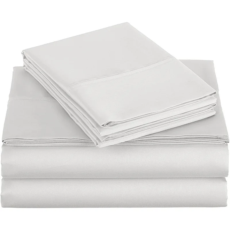 

Queen Size 4-Piece Percale Sheet Set 1000 Thread-Count 100% Egyptain Cotton, 1000-TC Breathable Percale Weave, Fits