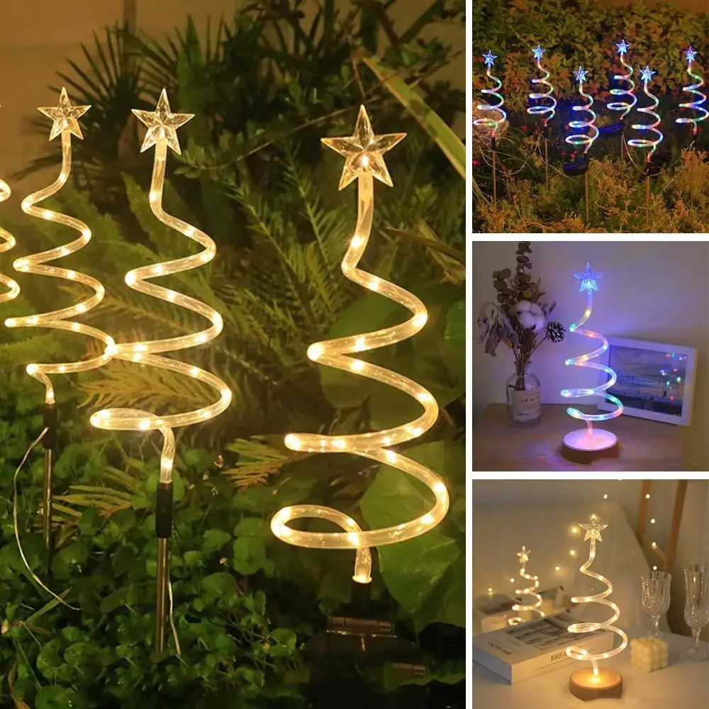 

LED Solar Pathway Lights Garden Decoration Waterproof Christmas Tree Lamp Christmas Pathway Lights Solar Lamp Decoration