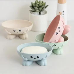 Eco-friendly 1Pcs Soap Box Non-slip Soap Dish Bathroom Supplies Soap Holder Cartoon Shape