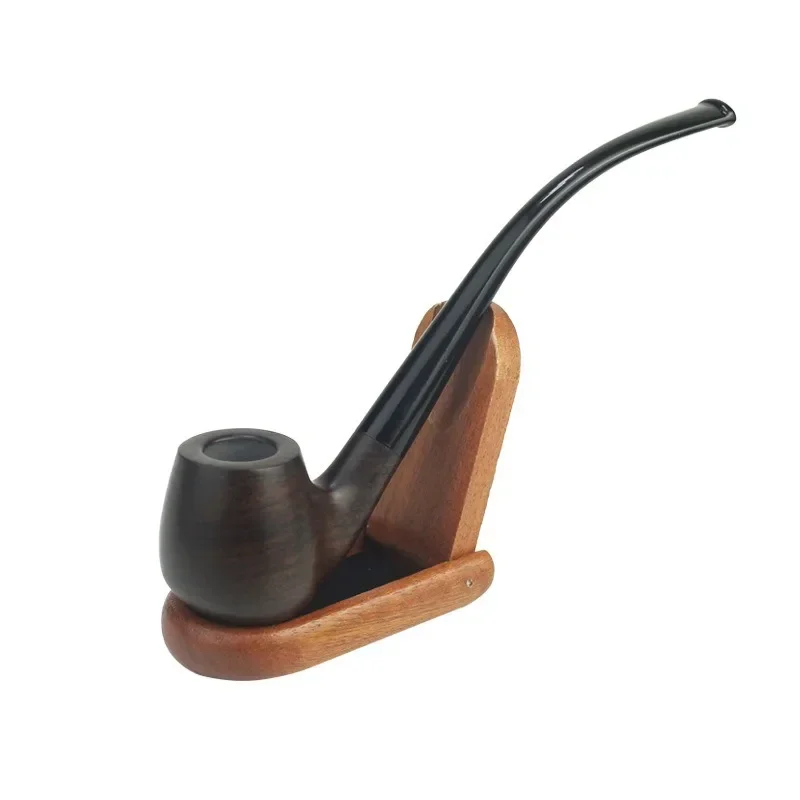 Churchwarden Long Stem kevazingo wood Smoking Pipe 3mm Filter Wooden Tobacco Pipe Acrylic Mouthpiece