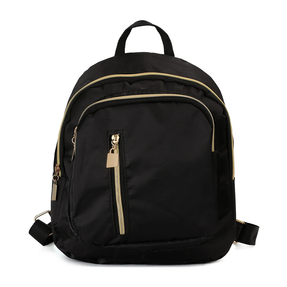 

Travel Multi-Function Black Oxford Daypack Mini Backpack Girl Purse Shoulder Bag