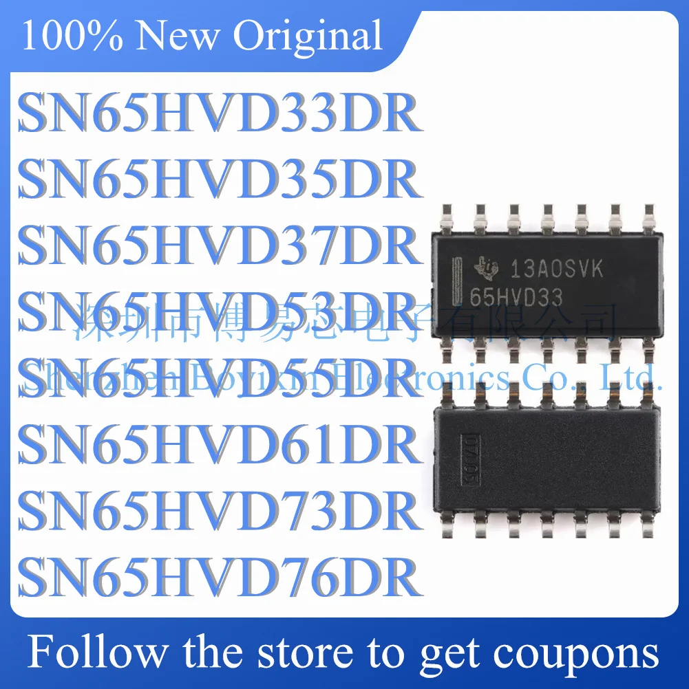 NEW SN65HVD33DR SN65HVD35DR SN65HVD37DR SN65HVD53DR SN65HVD55DR SN65HVD61DR SN65HVD73DR SN65HVD76DR.