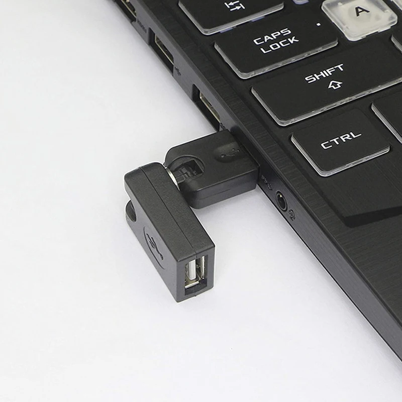 

5PC New USB 2.0 Male To USB Female 360 Degree Rotation Angle Extension cable Adapter Hot new